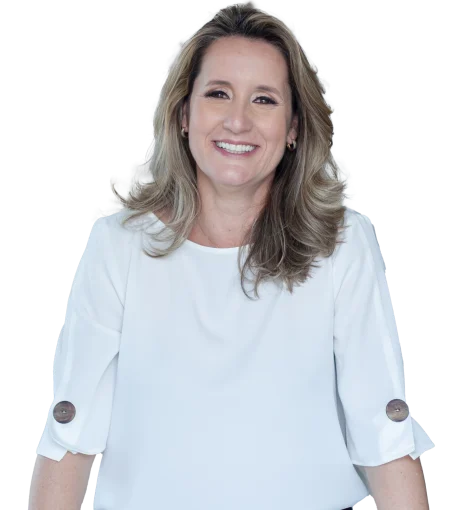 profissional segura e com uma postura amigável